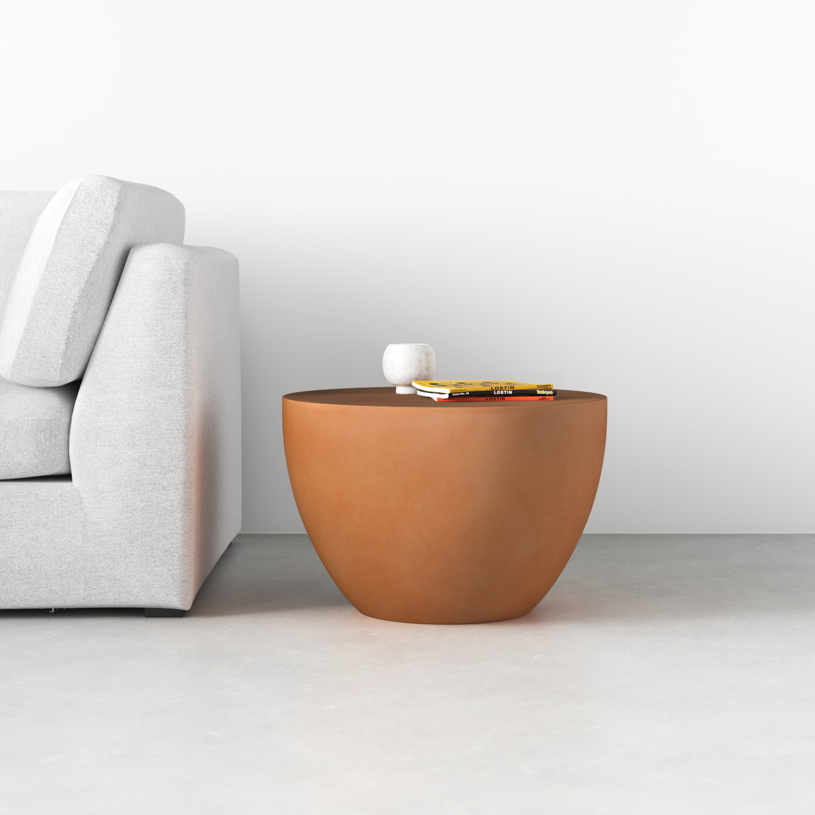 Julie 24" End Table, Terracotta