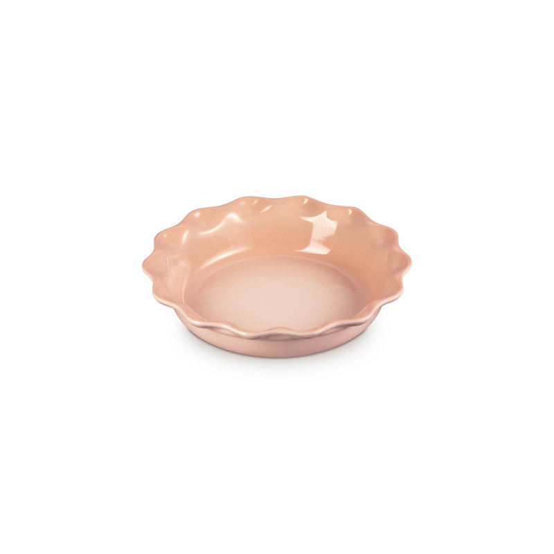Le Creuset Stoneware Heritage Pie Dish, 9", Peche