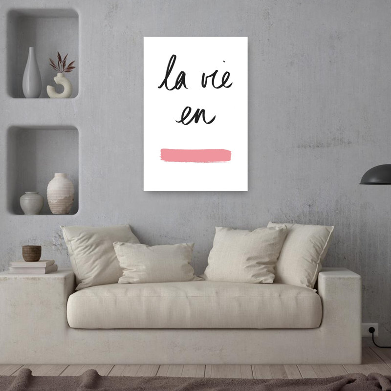 La Vie En Rose Contemporary Wall Art Print, 91.44cm H x 60.96cm W