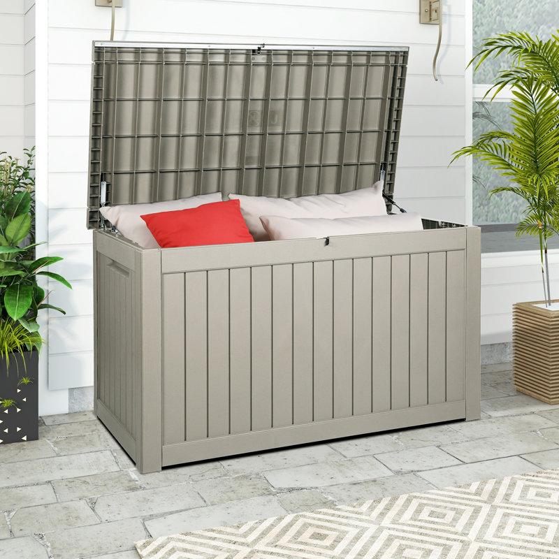 Balconera 230 Gallons Deck Box, Brown