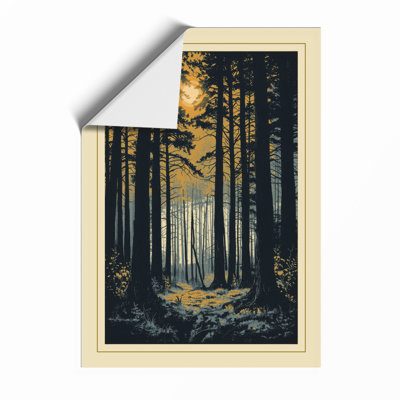 Forest Path To Light Japandi - Print