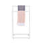 Towel Rack 2 Bars Metal Outdoor Towel Holder for Pool Bathroom Spa White