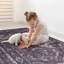 Tapis noir lavable 2 pi x 3 pi (noir + bourgogne, 2 pi x 3 pi)-375535774-375535772