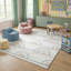 Tapis arc-en-ciel bleu / rose pour enfant 8 pi x 11 pi (7 pi 7 po x 10 pi 10 po) Branch-1920547268