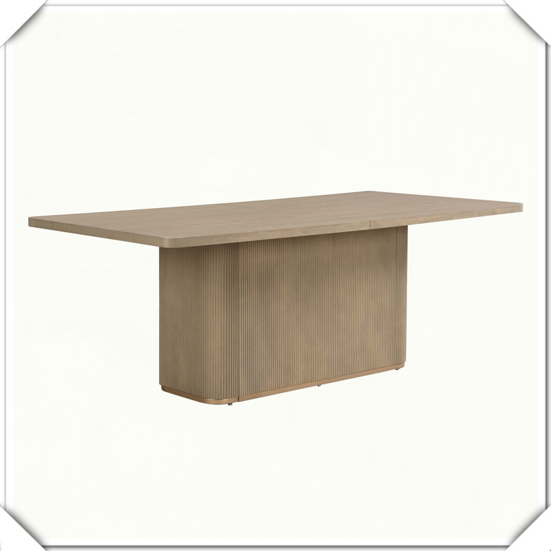 Table de salle à manger rectangulaire Natural Solid, Naturel