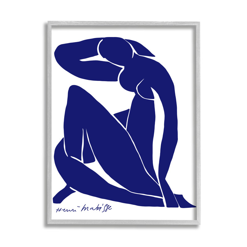 Minimal, abstrait, femme nue mauve, artiste matisse, Estampe numérique Farmhouse, H 14 po x l 11 po
