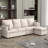 Modular Sofa With Memory Foam Cushions And Movable Seats