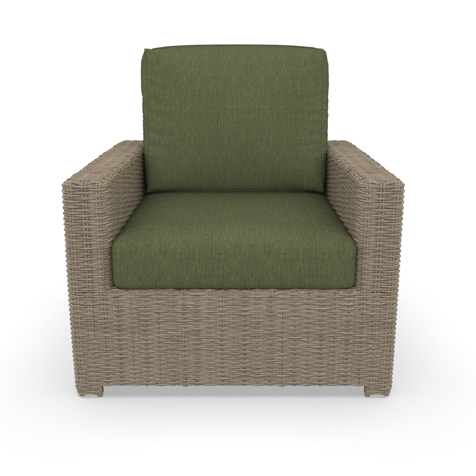 Henri Sunbrella® Patio Lounge Chair, Sunbrella Canvas Fern