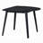 43" Real Rectangular Dining Table, Black Finish