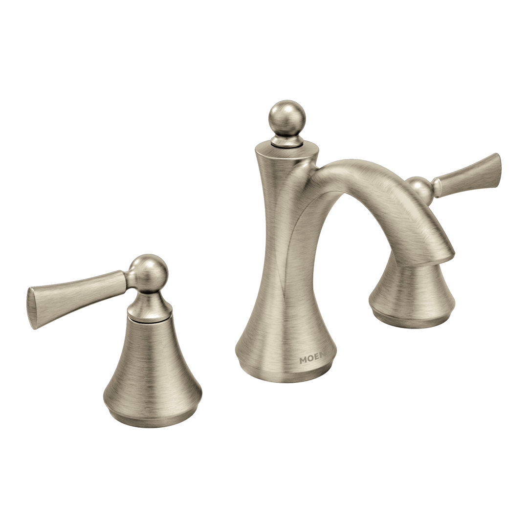 Wynford Widespread Bathroom Faucet with Drain Assembly Moen 
