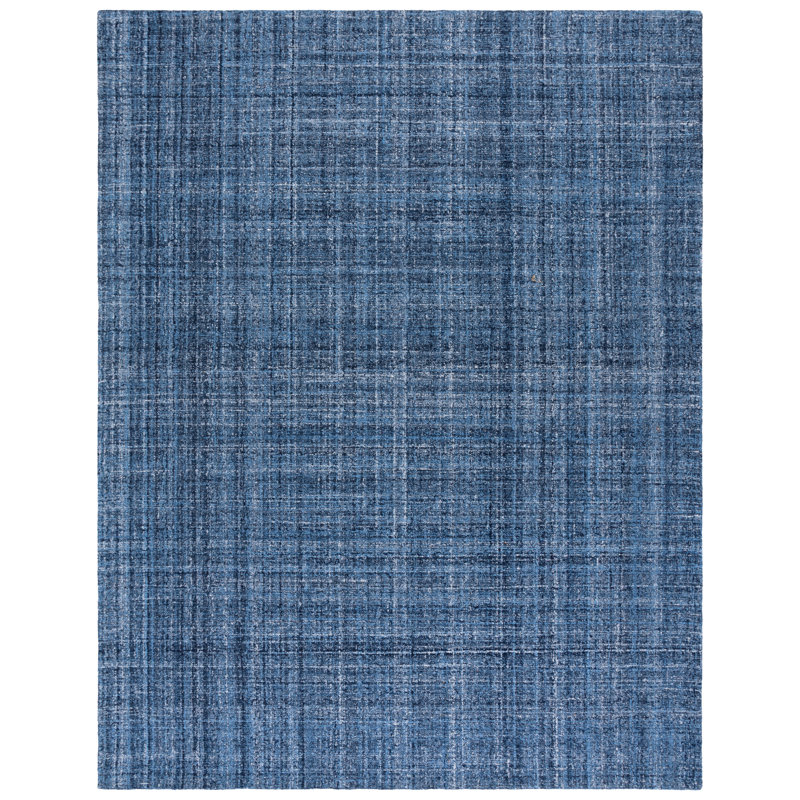 Abstract Hand Tufted Performance Solid Color Indoor Rug, Rectangle 8' x 10'