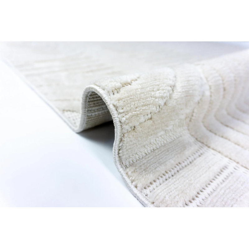 Addilyn Beige Non-Slip Based Bohemian Decorative Soft Carpet, Tapis de couloir 4 pi x 8 pi 11 po
