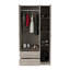 Armoire 3 portes avec deux tiroirs, tablettes et barre de suspension austral-775927262