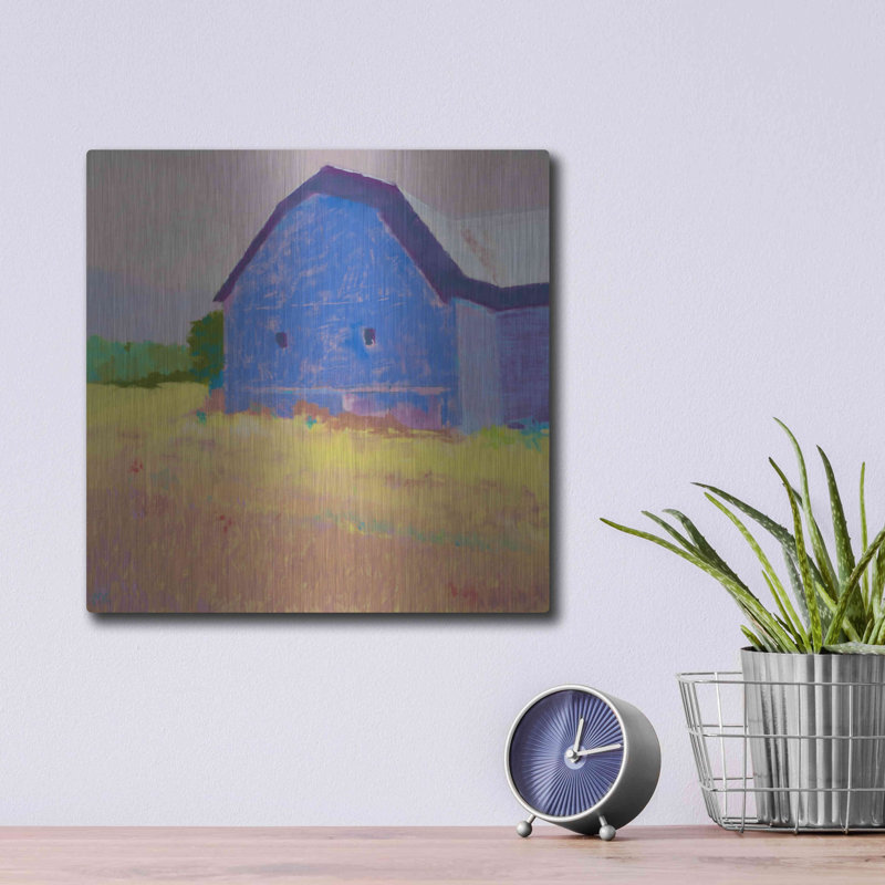 «Summer Field» par Mike Kelly - impression sans cadre sur métal, H 12 po x l 12 po x P 0,13 po