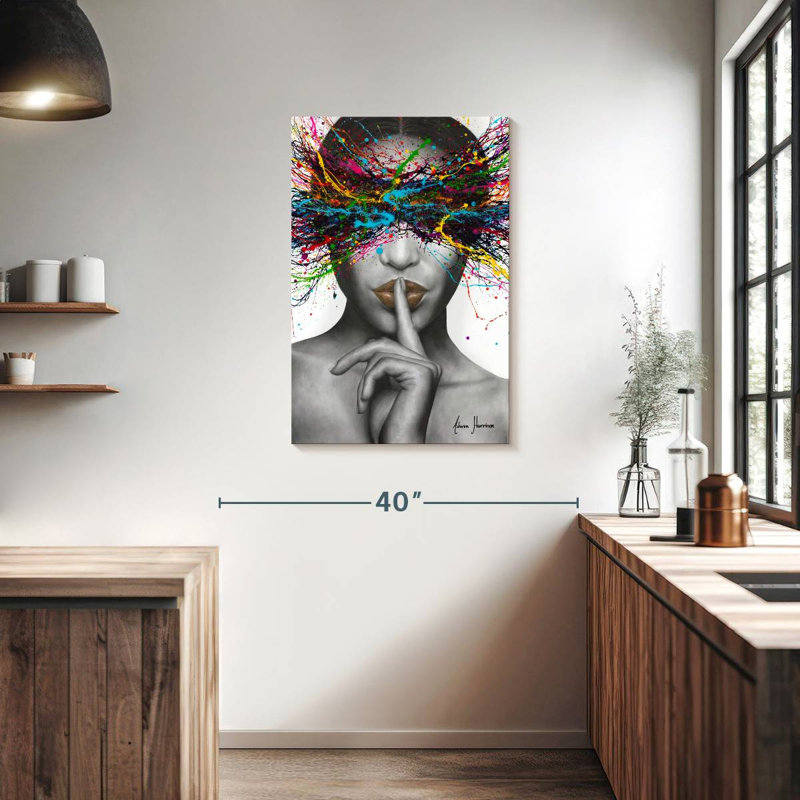 Leisha Sounds Of Silence, 36" H x 24" W