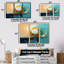 Golden Horizon - ensemble d'art mural abstrait-108313438-108313444