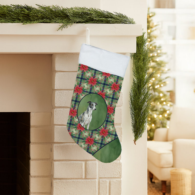 Chaussette de Noël noire et blanche