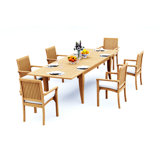 Lua Outdoor - Piece Teak Dining Set