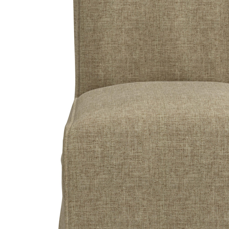 Chaise parsons rembourrée Sumatra, Lin texturé naturel Zuma
