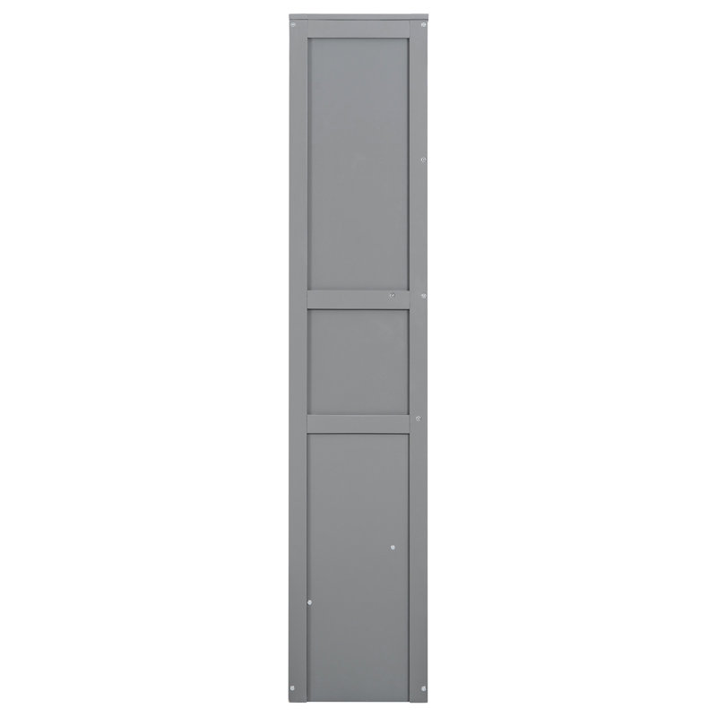 Grand lit gris avec étagères à deux couches et fonction d'espace, sommeil confortable dans des espaces compacts, armoire de rangement facile à plier, idéal pour le soutien de matelas multi-corps