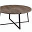 Table basse ronde en bois d'ingénierie Heyer