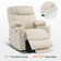 Small Size Power Recliner Lift Chair with Massage, Dual Heating, Adjustable Headrest, Faux Leather