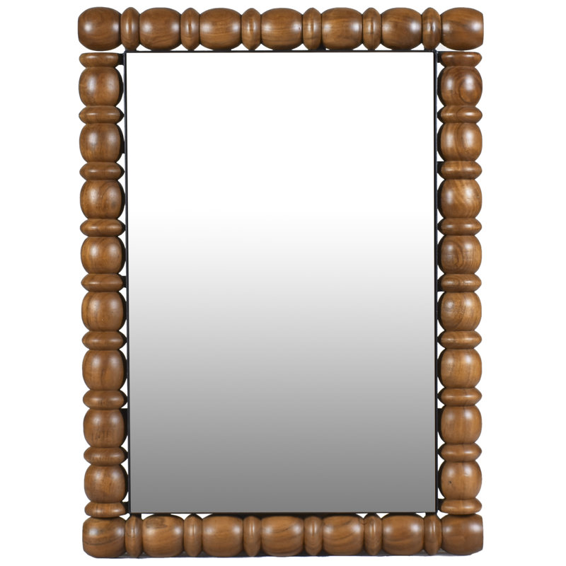 Aubrey Accent Mirror, 36" x 26", Brown
