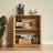 31.5'' Buffet Cabinet Sideboard With Storage Curved Wave Design For Bedroom, Living Room, Hallway, Oak,31.5''W X 15.75''D X 31.5''H.-1228506746