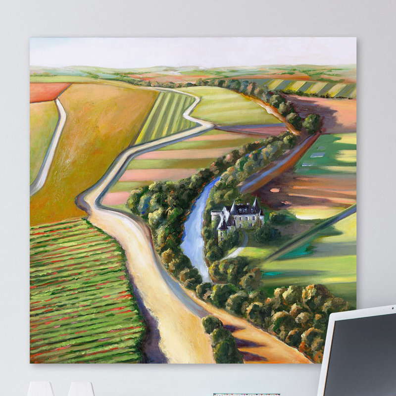 « mystic chateau », reproduction d’art sur toile tendue, H 24 po x l 24 po x P 1,5 po