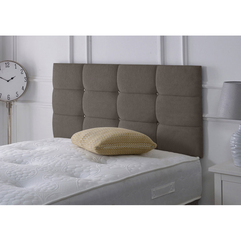Upholstered Headboard, Small Single (2'6), Charcoal Chenille