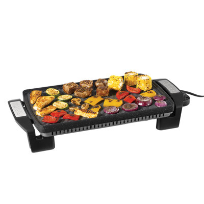 THE ROCK de Starfrit â€“ Gril/plaque de cuisson Ã©lectrique rÃ©versible, 16,5 po x 9,75 po