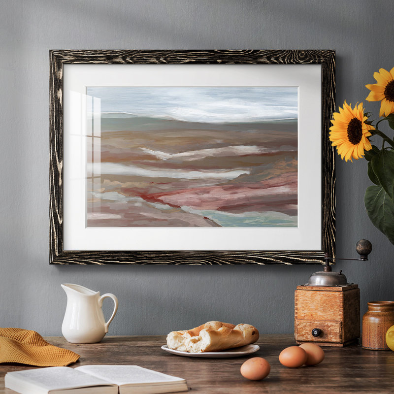 Valley Of Fall Framed On Paper Print, H 18 po x l 26 po x P 1,5 po, Noir
