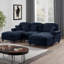 Canapé modulaire en U avec 2 repose-pieds CloudHaven Classic - Cloud Cloud Chenille-118804