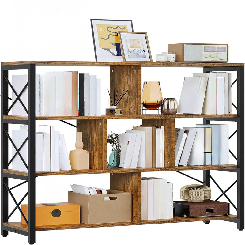 119cm H x 120cm W Metal Etagere Bookcase