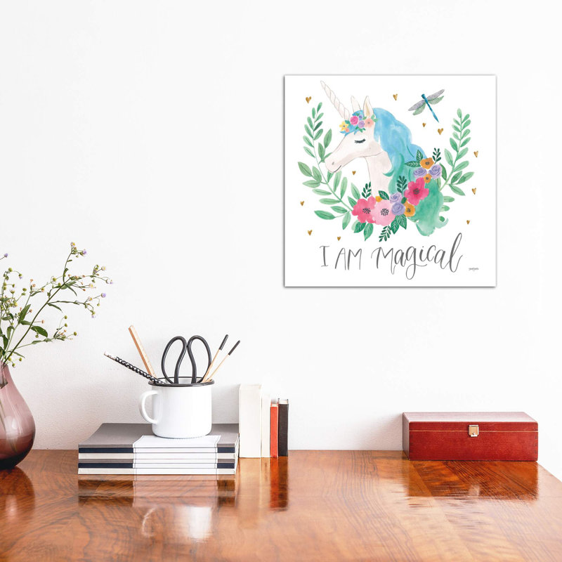 Décoration murale pour enfants Magical Friends IV, H 12 po x l 12 po x P 0,75 po, Toile tendue