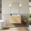 Meuble-lavabo mural simple en chêne scandinave de 36 po Francesca-134490163-134490164-134490165