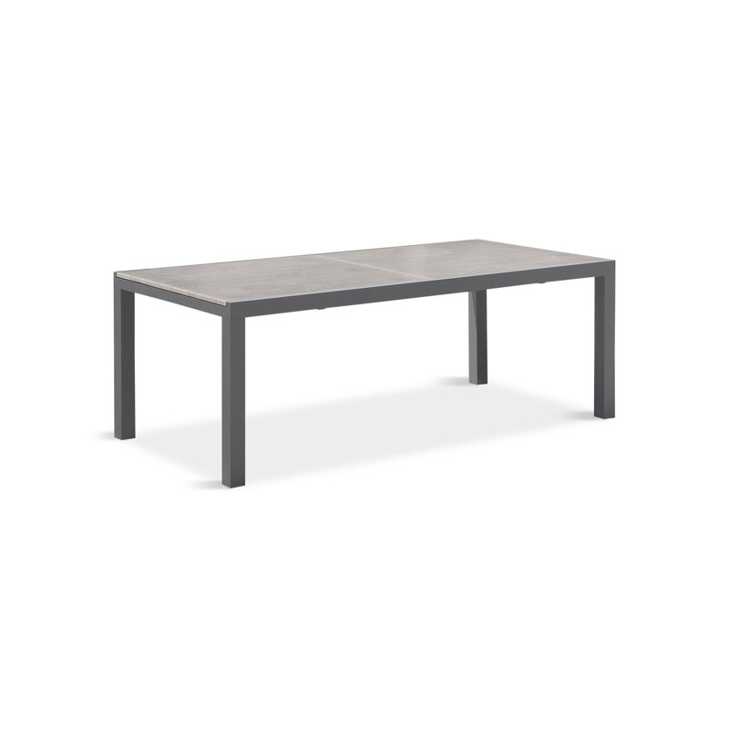 Dune Outdoor Dining Table, Barnwood, White