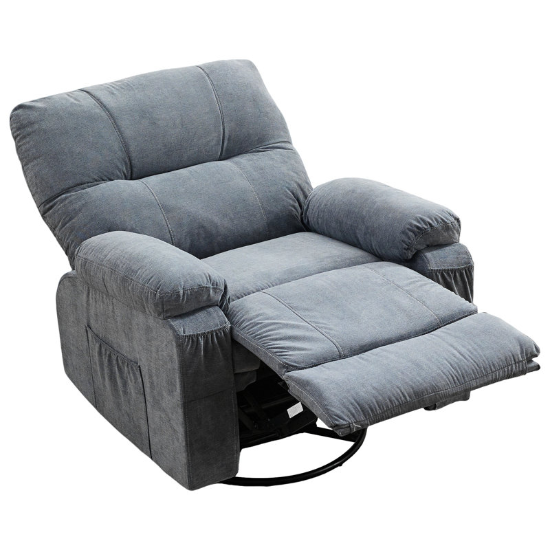Fauteuil inclinable, canapé pivotant simple pivotant à 360 degrés, équipé d'un coussin et d'un dossier moelleux, fauteuil confortable, convient au fauteuil de salon