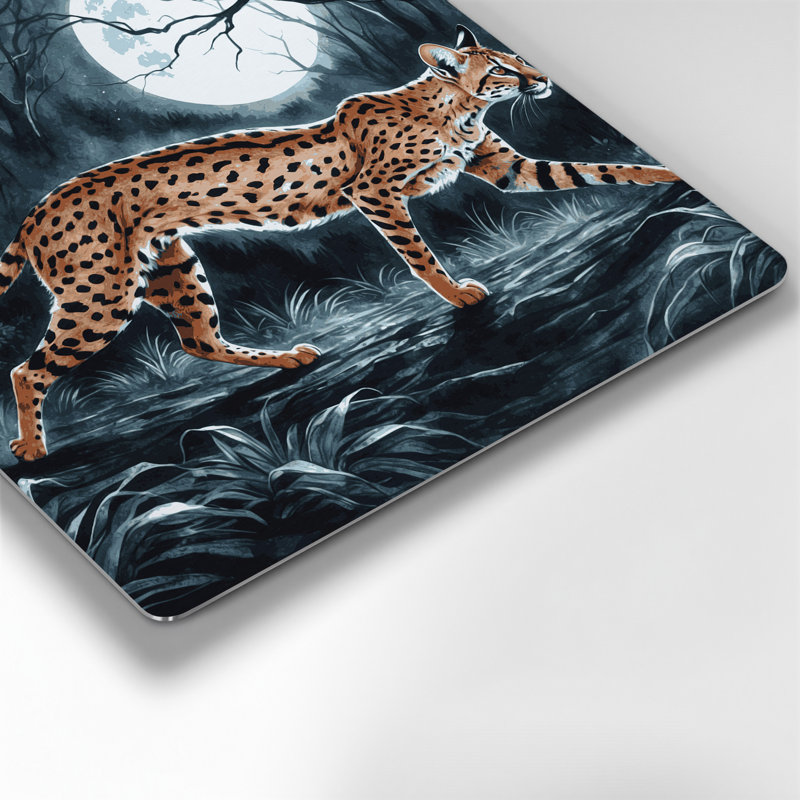 Art mural gris en métal Wildlife Genet, H 12 po x l 12 po