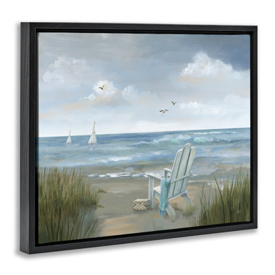 Art mural sur toile flottant noir apaisant par Nan