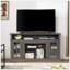 Meuble télé classique pour téléviseur de 65 po ou moins avec espace de rangement ouvert et fermé Classic