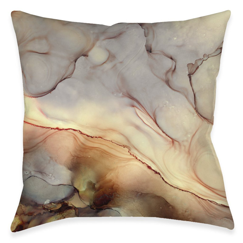Desert Dunes Abstract Throw Pillow, Outdoor