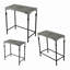Ensemble de 3 supports pour plante gigognes en métal, L: 24 x 14 x 26 po, M: 21,5 x 11,5 x 23 po, S: 19 x 9 x 20 po