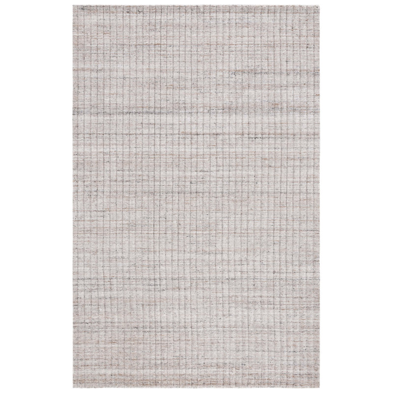 Msr7301 Mirage Martha Stewart 700 Hand Loomed Pet/Cotton Solid Color Rug in Beige, Rectangle 8' x 10'