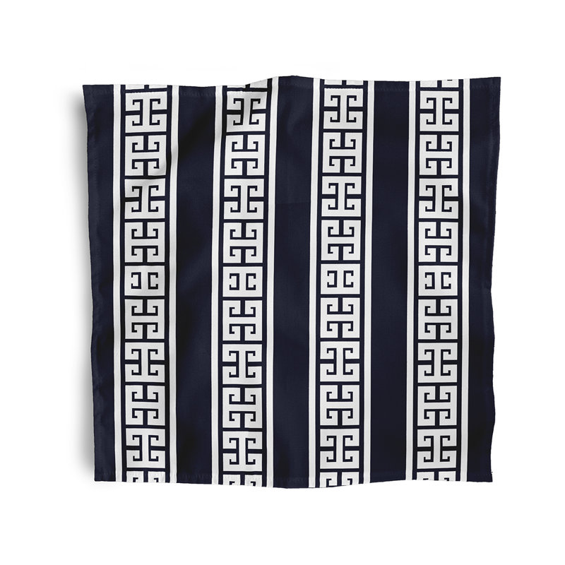 Adaysha Key Stripe Napkins, Navy