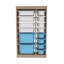 Armoire polyvalente moderne | 100% panneau de particules enduit de mélamine, épaisseur: 0,7 pouce | Comprend de nombreuses tablettes, des pieds en plastique et une conception murale | Parfait pour le bureau à domicile, le salon ou les solutions de rang-928455656-928455653
