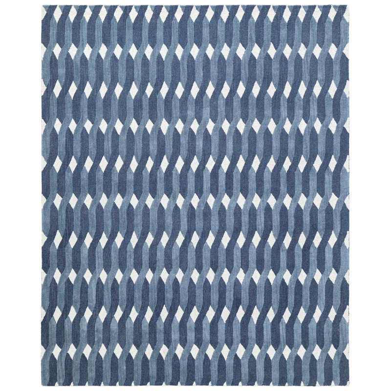 Tapis en laine touffeté à la main Woodcliff, Rectangle 8 pi 9 po x 11 pi 9 po