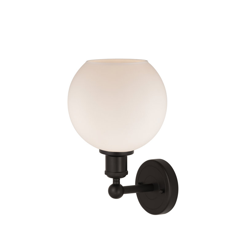 Ellington Steel Armed Sconce, Matte White, Oil Rubbed Bronze