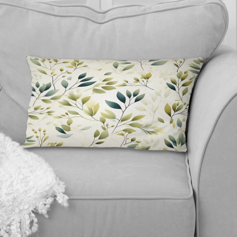 Minimalist Botanicals - Coussin décoratif abstrait Coral Reef multicolore - Coussin décoratif