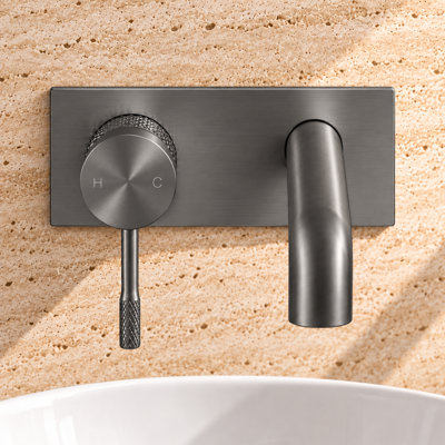 Madrid Wall Mounted Mono Basin Mixer
